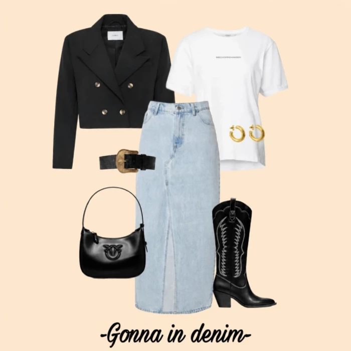 Gonna di jeans: il denim in versione maxi