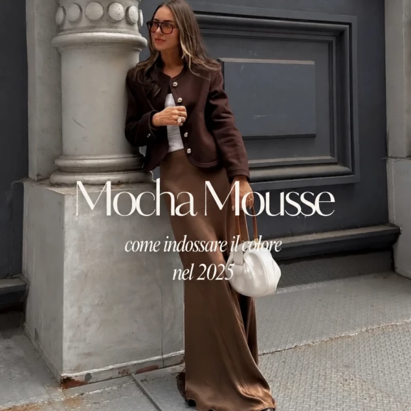Il colore Mocha Mousse è il trend assoluto del 2025! Come indossarlo per apparire elegante e ultra sofisticata?